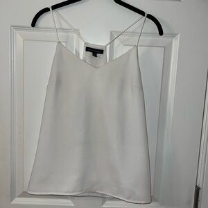 BANANA REPUBLIC Essential Cami SP Petite Small Solid White Layered Strappy Flowy